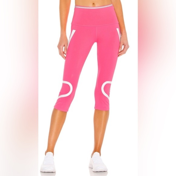 Adidas by Stella McCartney pink Barbie TP 3/4 Tight‎ size XS brand new - Picture 1 of 1